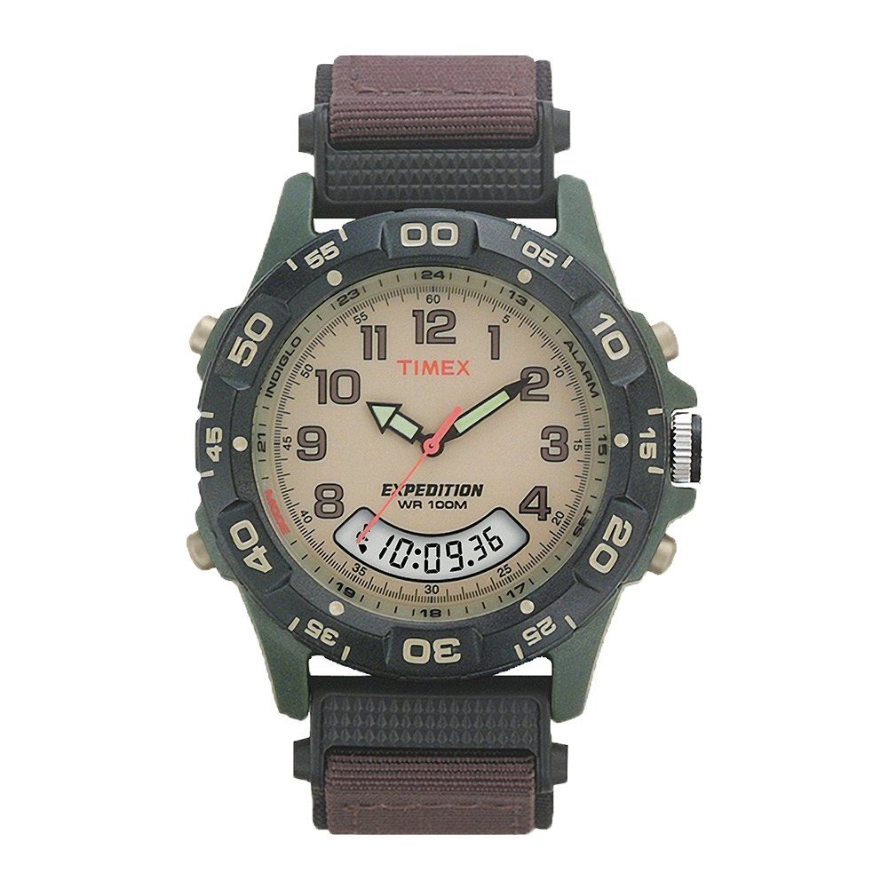 [タイメックス]TIMEX 腕時計 エクスペディション コンボ ブラウン文字盤 ブラウンナイロンストラップ T45181 メンズ [正規輸入品] [時計]