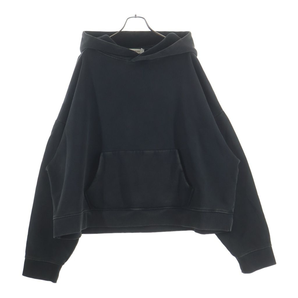 entire studios (エンタイア スタジオ) 25AW HEAVY HOOD WASHED BLACK ヘビーウェイト ウォッシュド加工 プルオーバースウェットフーディー ブラック UNU-25-1012-WBXL