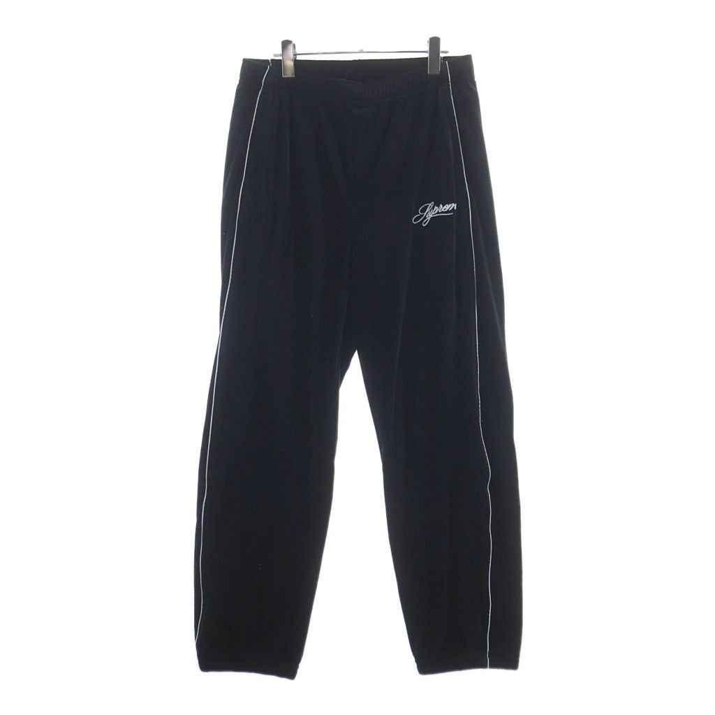 SUPREME (シュプリーム) 26SS Velour Mesh Track Pants ベロアメッシュトラックパンツ ブラック