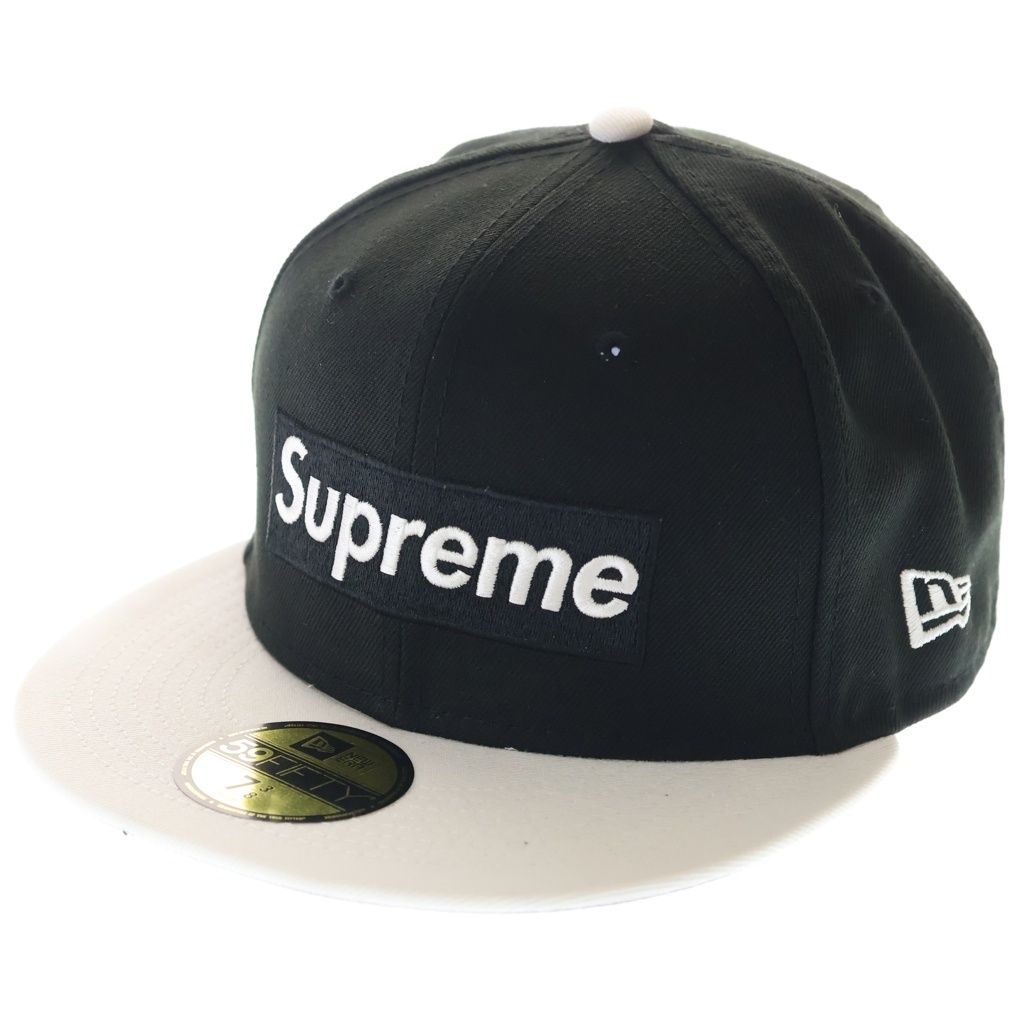 SUPREME (シュプリーム) 22SS ×New Era Box Logo ニューエラ ボックロゴ ベースボールキャップ 帽子 ブラック/ホワイト