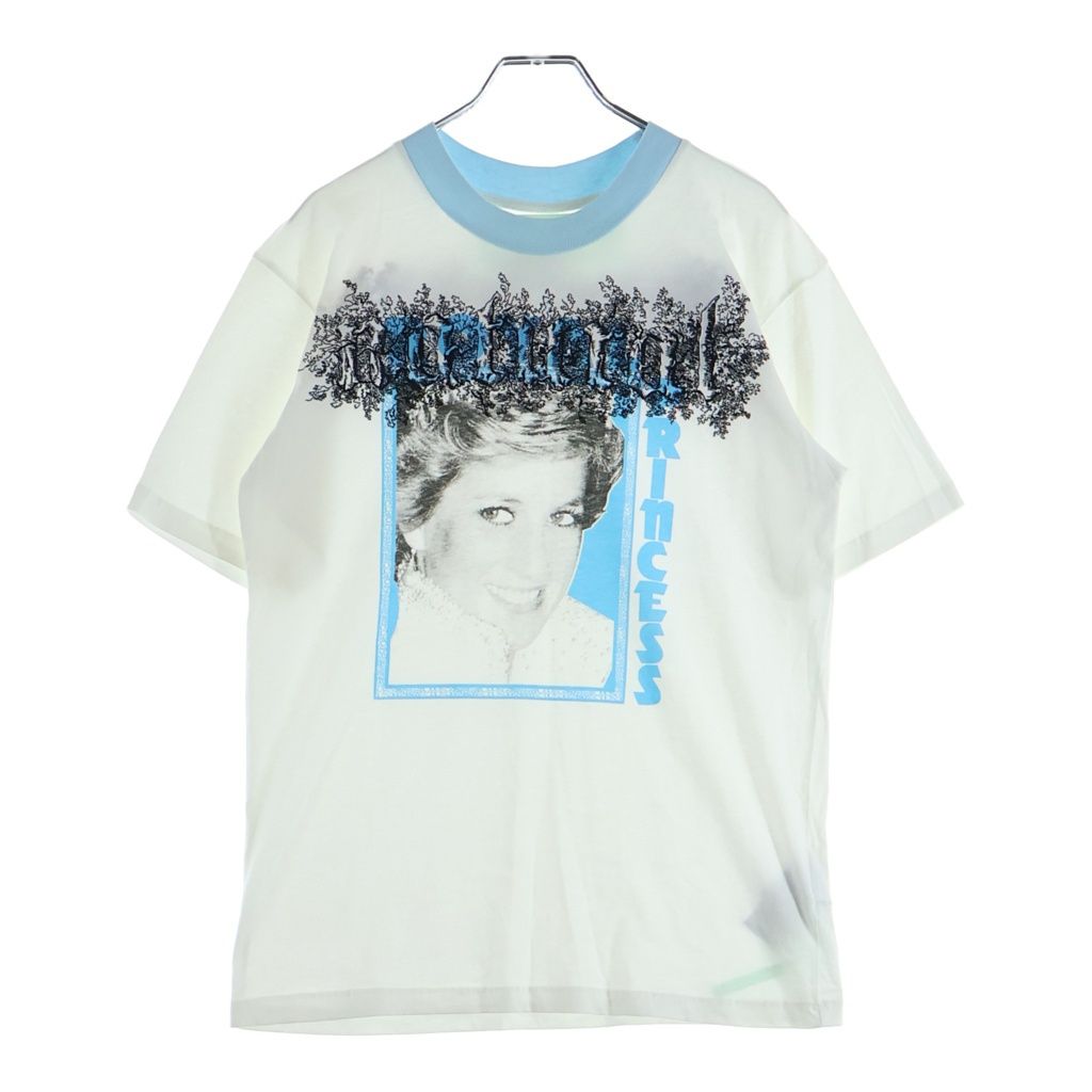 OFF-WHITE (オフホワイト) 18SS Tribute 1 New Oversize Tee ロゴ刺繍 半袖Tシャツ ホワイト OWAA029S18778122