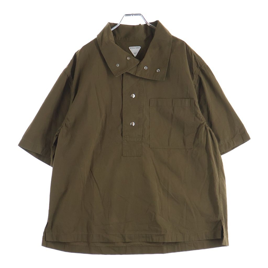 BOTTEGA VENETA (ボッテガヴェネタ) S/S Shirt ハーフボタン 半袖シャツ ベージュ 725676 VA5Y0