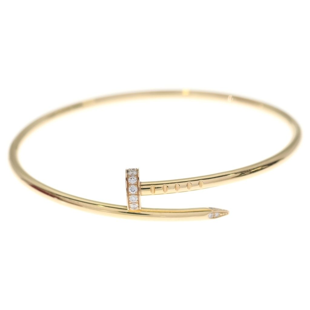 Cartier (カルティエ) ジュストアンクル ダイヤ ブレスレット ピンクゴールド Au750PG #15 ジュエリー