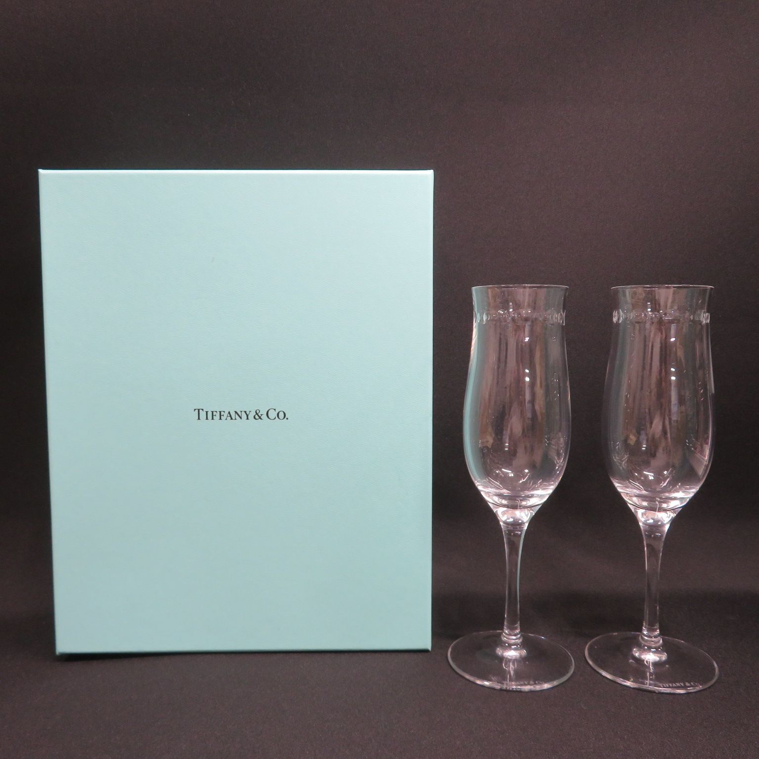 9008☆□ティファニー(TIFFANY)□ペアグラス□箱付□送料込み - メルカリ
