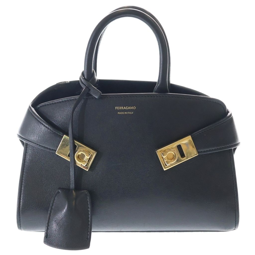 FERRAGAMO (フェラガモ) HUG MINI XSハグ ミニ XS ショルダーバッグ ブラック 215975 768853