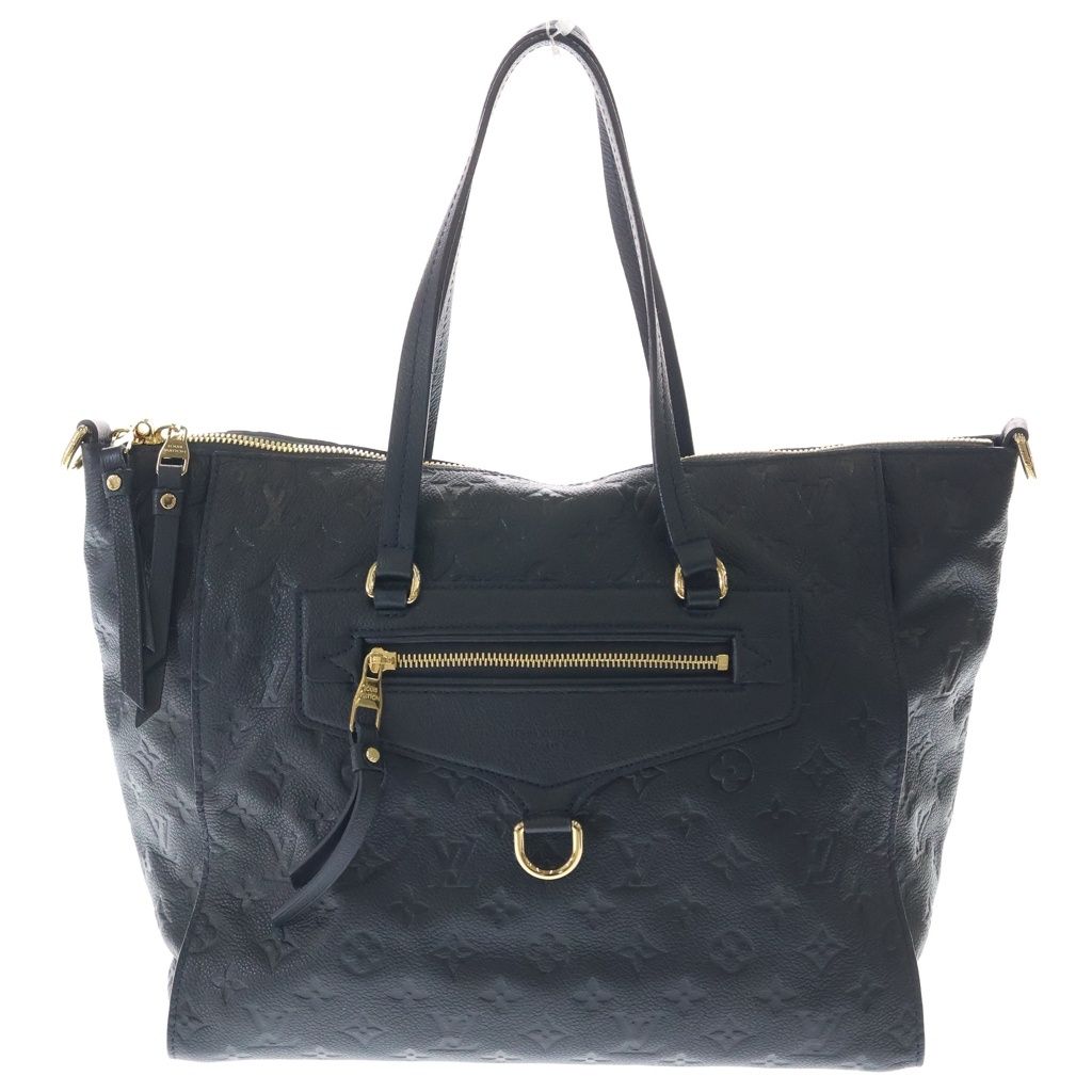 LOUIS VUITTON (ルイヴィトン) モノグラム アンプラント スカイライン トラベル レザー 2WAY ハンド ショルダーバッグ ゴールド金具 ブラック M28512