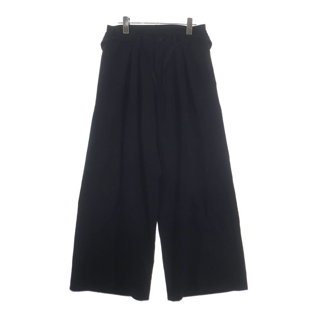 sulvam (サルバム) 20AW Gabardine Boot Cut Pants ギャバジン ブーツカットパンツ ブラック SS-P02-100