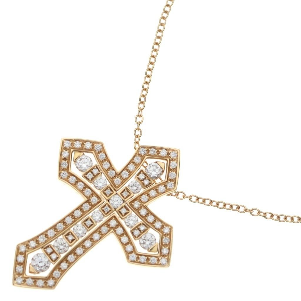 DAMIANI (ダミアーニ) ベルエポック クラウンL ダイヤ ネックレス ピンクゴールド 750PG 20689532 ジュエリー