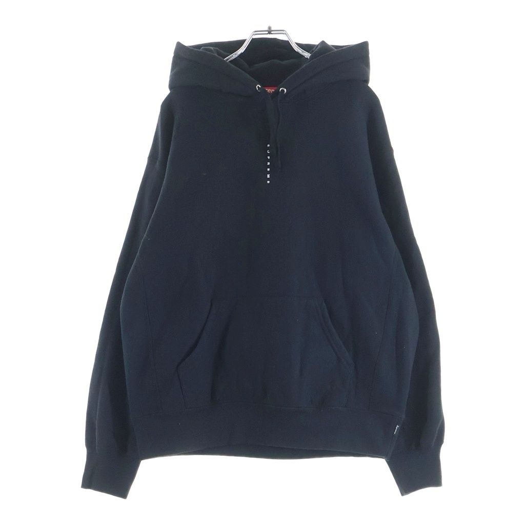 SUPREME (シュプリーム) 19AW Micro Logo Hooded Sweatshirt プルオーバースウェットパーカー ブラック