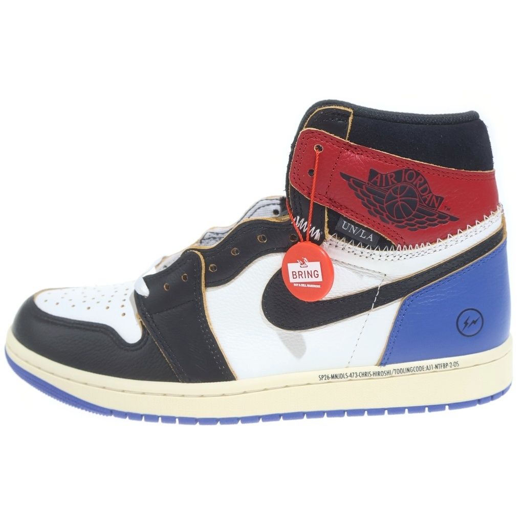 NIKE (ナイキ) ×Fragment Design ×UNION AIR JORDAN 1 HIGH OG フラグメントデザイン ユニオン エアジョーダン1 ハイカットスニーカー US10/28cm IO7847-002