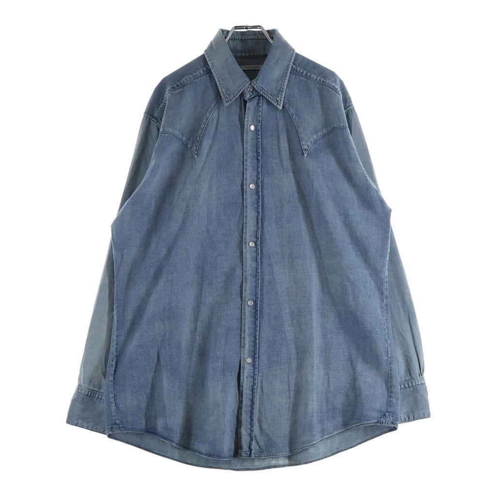 MAATEE&SONS (マーティーアンドサンズ) 24AW WESTERN デニム ウエスタン 長袖シャツ インディゴ MT4303-0607A
