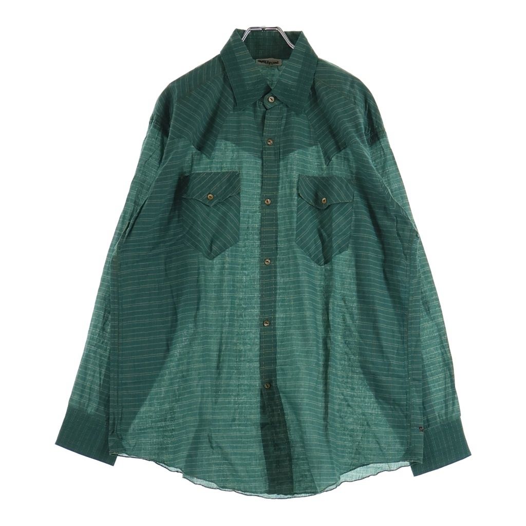 MAATEE&SONS (マーティーアンドサンズ) 25AW GUPTA WESTERN グプタ ウエスタン チェック 長袖シャツ グリーン MT5303-0605