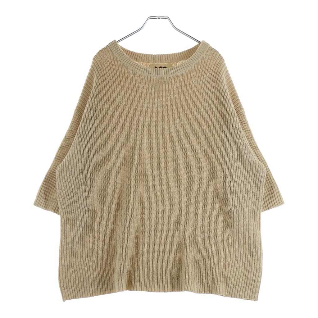 NO BRAND ノーブランド VOO SPEKNIT クルーネック 長袖ニット セーター アイボリー VOO-1127 NO BRAND (ノーブランド) VOO SPEKNIT クルーネック 長袖ニット