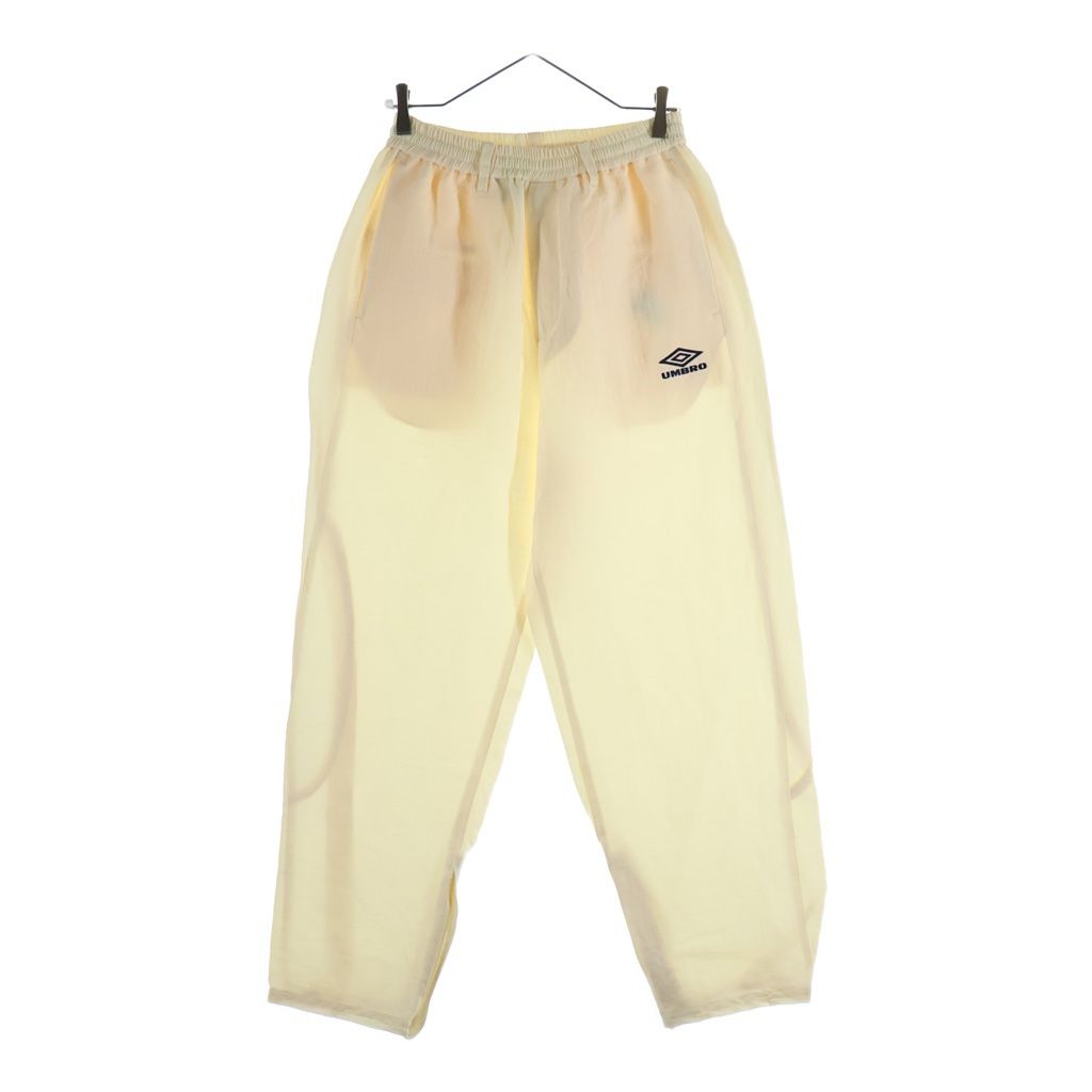 Stein (シュタイン) 25AW ×UMBRO アンブロ LINEN/NYLON TRACK PANTS リネン ナイロン トラックパンツ ロゴ刺繍 イージーパンツ アイボリー ST.1342