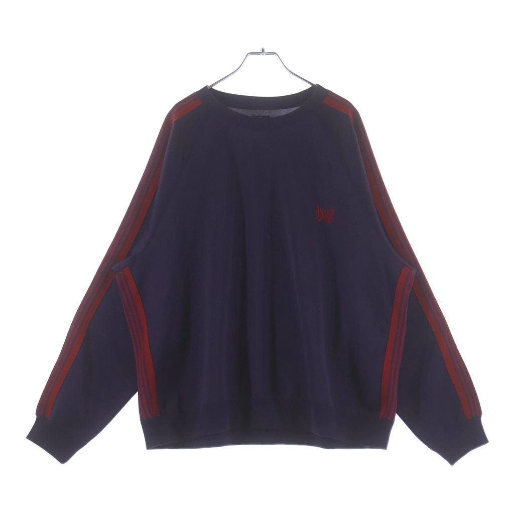Needles (ニードルス) 22AW Track Crew Neck Shirt ポリスムース トラッククルーネックトレーナー パープル LQ228