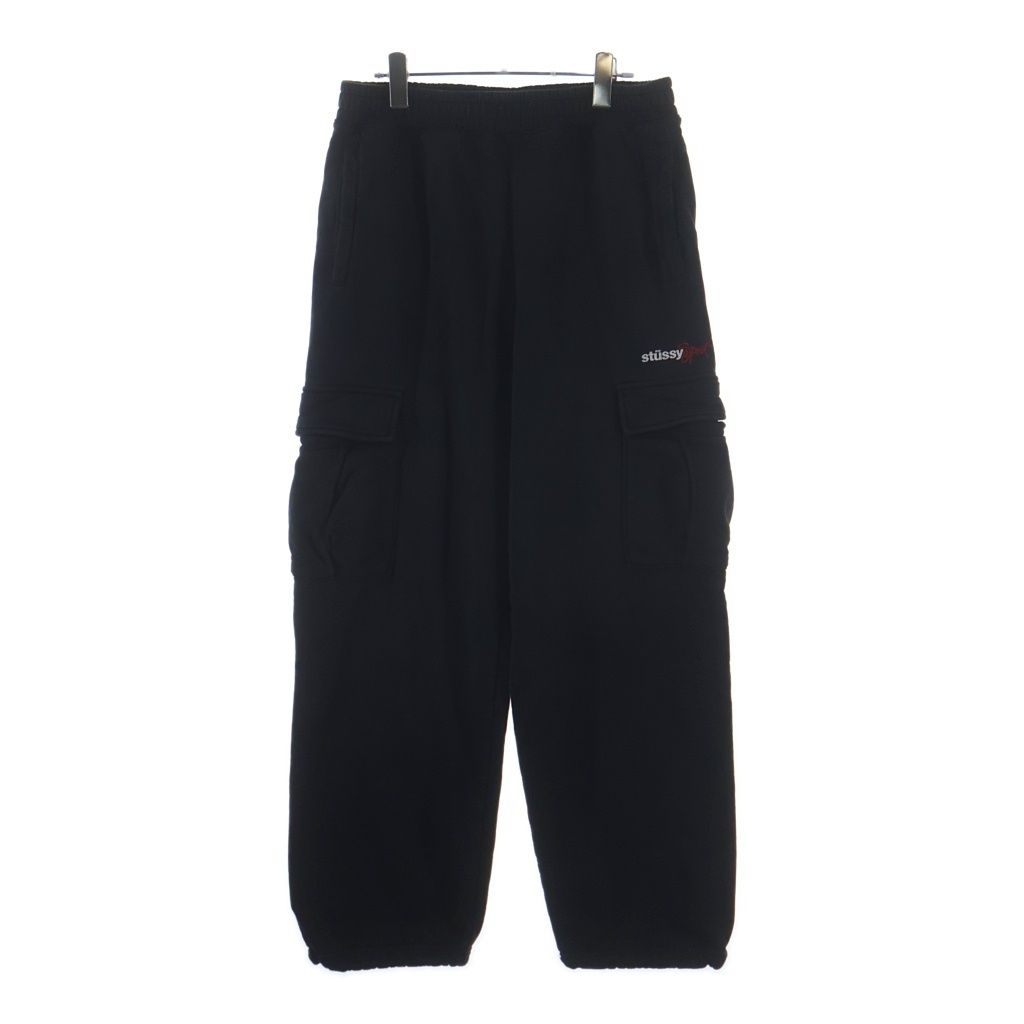 STUSSY (ステューシー) Sport Sweat Cargo Pants スウェット カーゴ パンツ ブラック HO22 116578