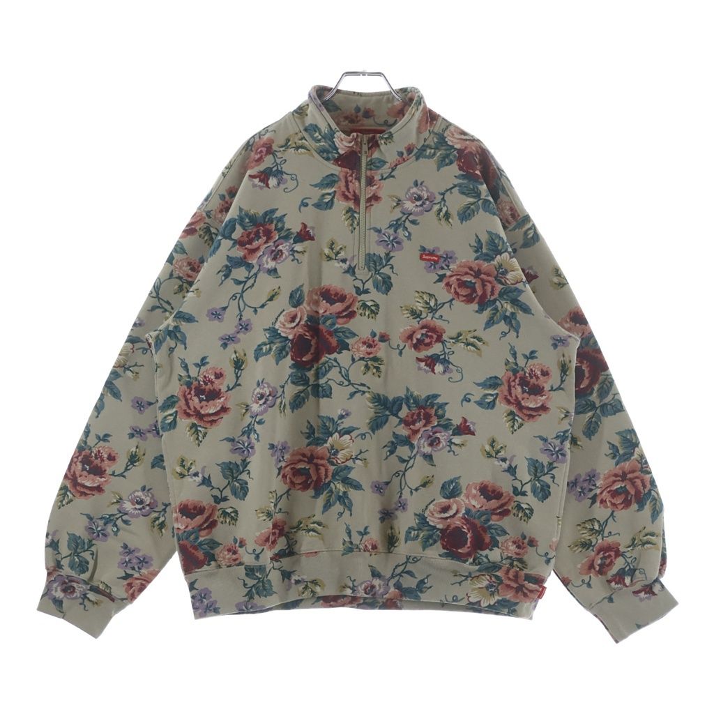 SUPREME (シュプリーム) 26SS Small Box Half Zip Pullover Floral スモールボックスハーフジッププ ルオーバー フローラル マルチ