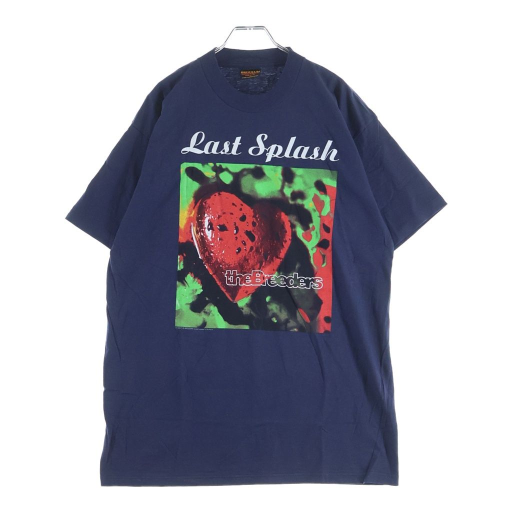 VINTAGE (ヴィンテージ) 90s VINTAGE The Breeders 1993 Last Aplash BROCKUM ブリーダーズ ラストスプラッシュ ブロッカムタグ クルーネック 半袖Tシャツ ネイビー