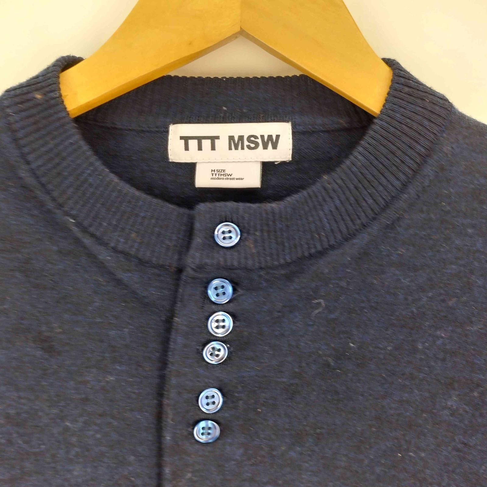 ティーモダンストリートウエア TTT_MSW 25SS Crew-neck Cardigan 
