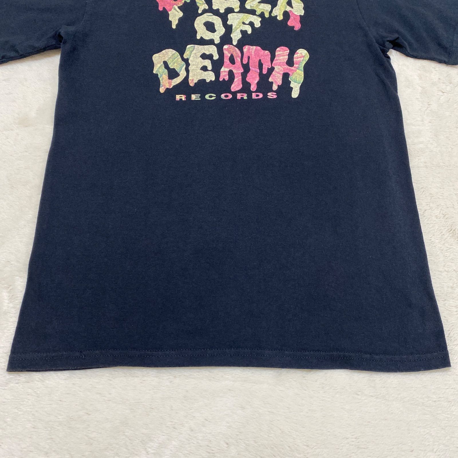 希少】Pizza Of Death Records ハイビスカスロゴ Tシャツanvil S