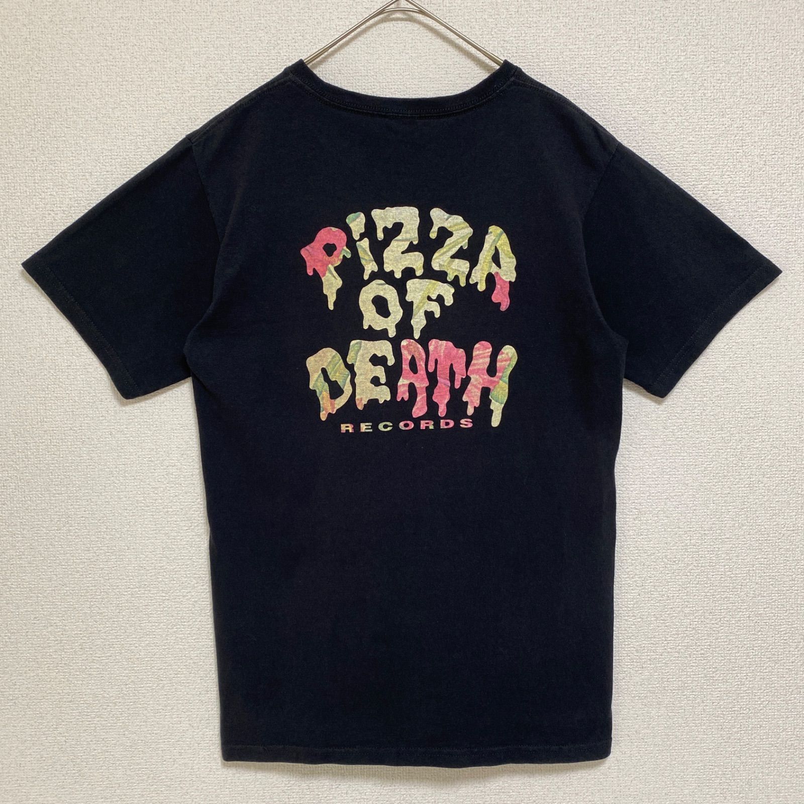 希少】Pizza Of Death Records ハイビスカスロゴ Tシャツanvil S