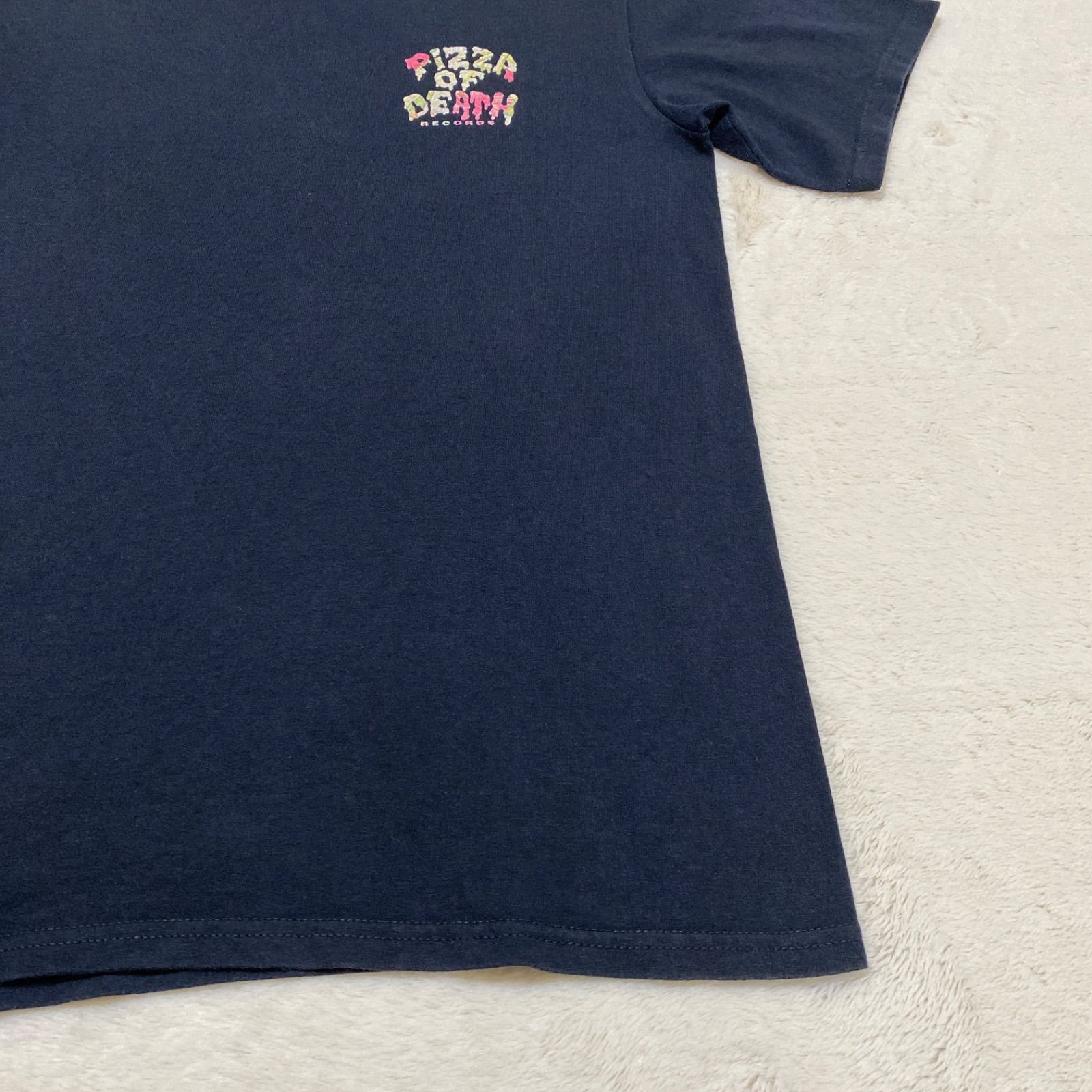 希少】Pizza Of Death Records ハイビスカスロゴ Tシャツanvil S