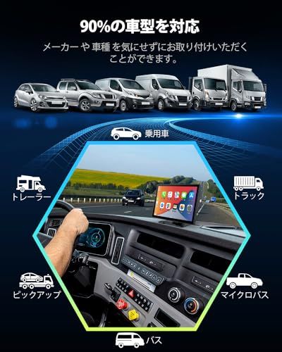 R◆LAMTTOカーナビ オーディオ一体型 ワイヤレスカープレイ 9インチタッチスクリーン ワイヤレスCarPlay Androidオーディオ一体型ナビ スマホ連携表示ナビ CarPlay/Android Auto 対応 駐車補助 音声コント f854ef56
