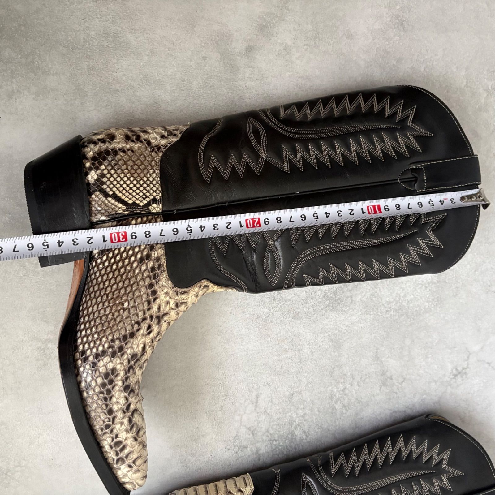 【希少】ADAMS BOOTS メキシコ製 ウエスタンブーツ 7 1/2 アダムスブーツ ADAMS BOOTS ウエスタンブーツ パイソン ヘビ革