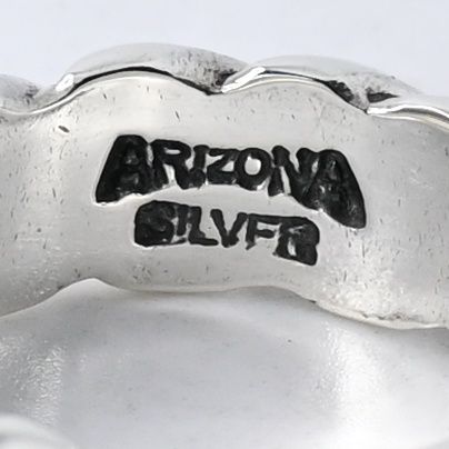 研磨済】 ARIZONA FREEDOM ロープ シルバー リング 唐草 17号 silver