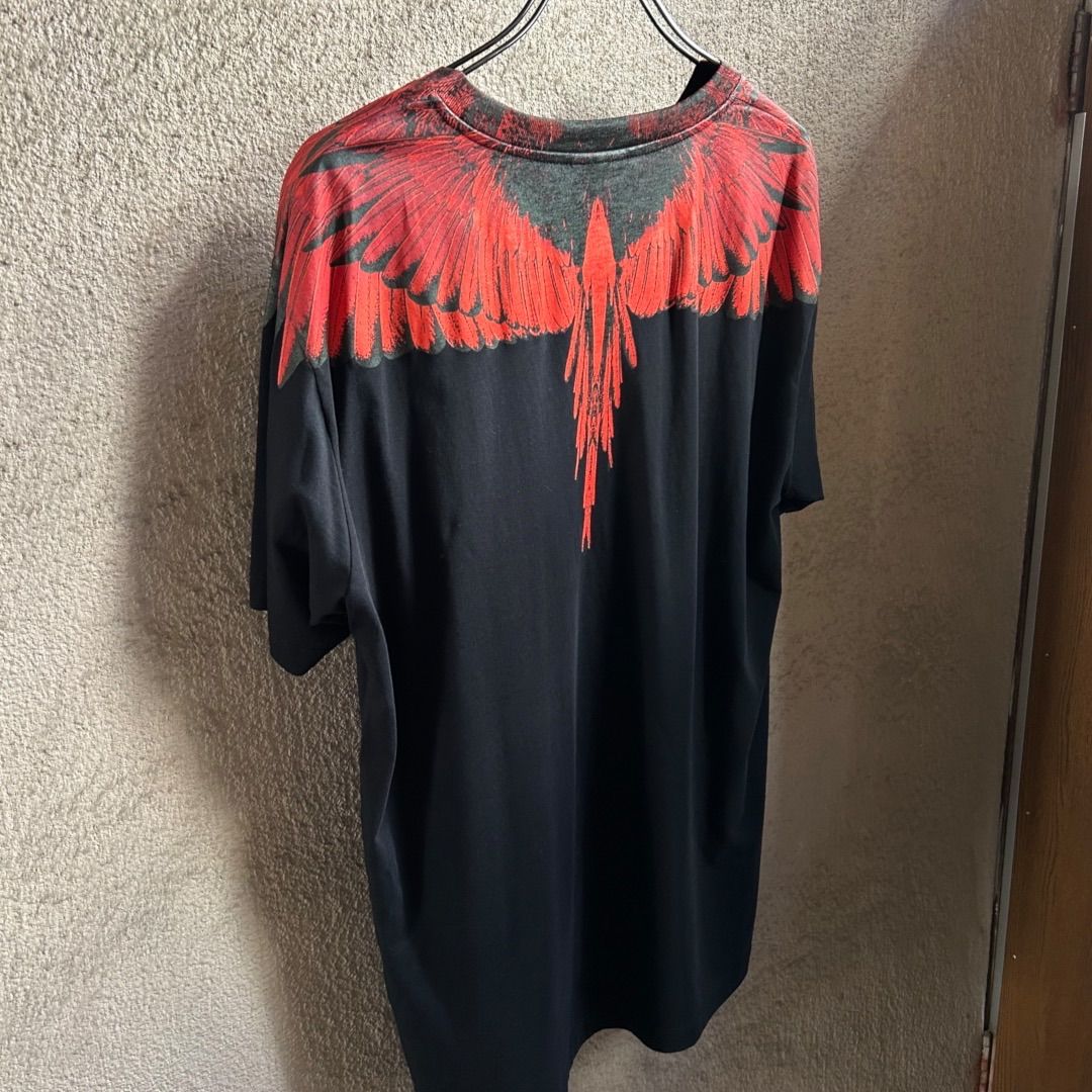MARCELO BURLON Tシャツ ポルトガル製 ウイングデザイン フェザー 