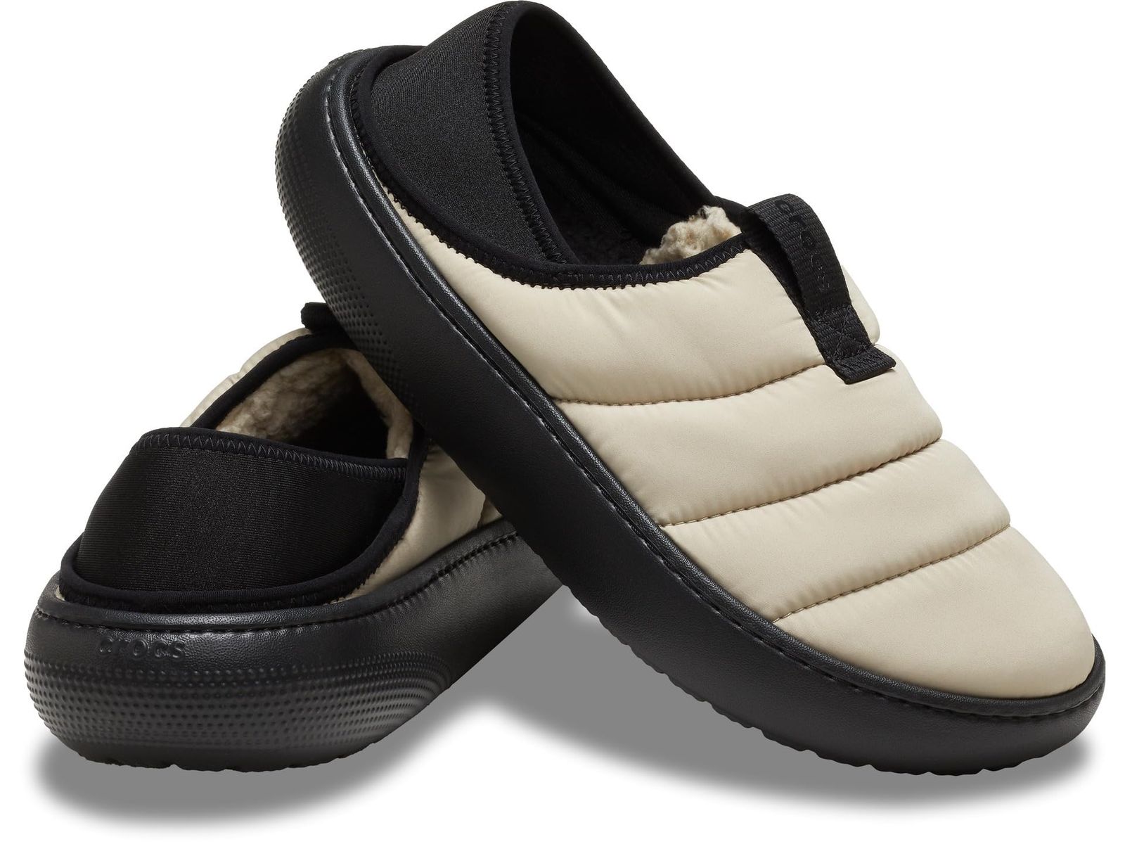 Crocs (クロックス) レディース クラシック パフ モック スリッパ, 蛾/マルチ。, 10 Women/8 Men [モス/マルチ(75)] [26.0 cm]