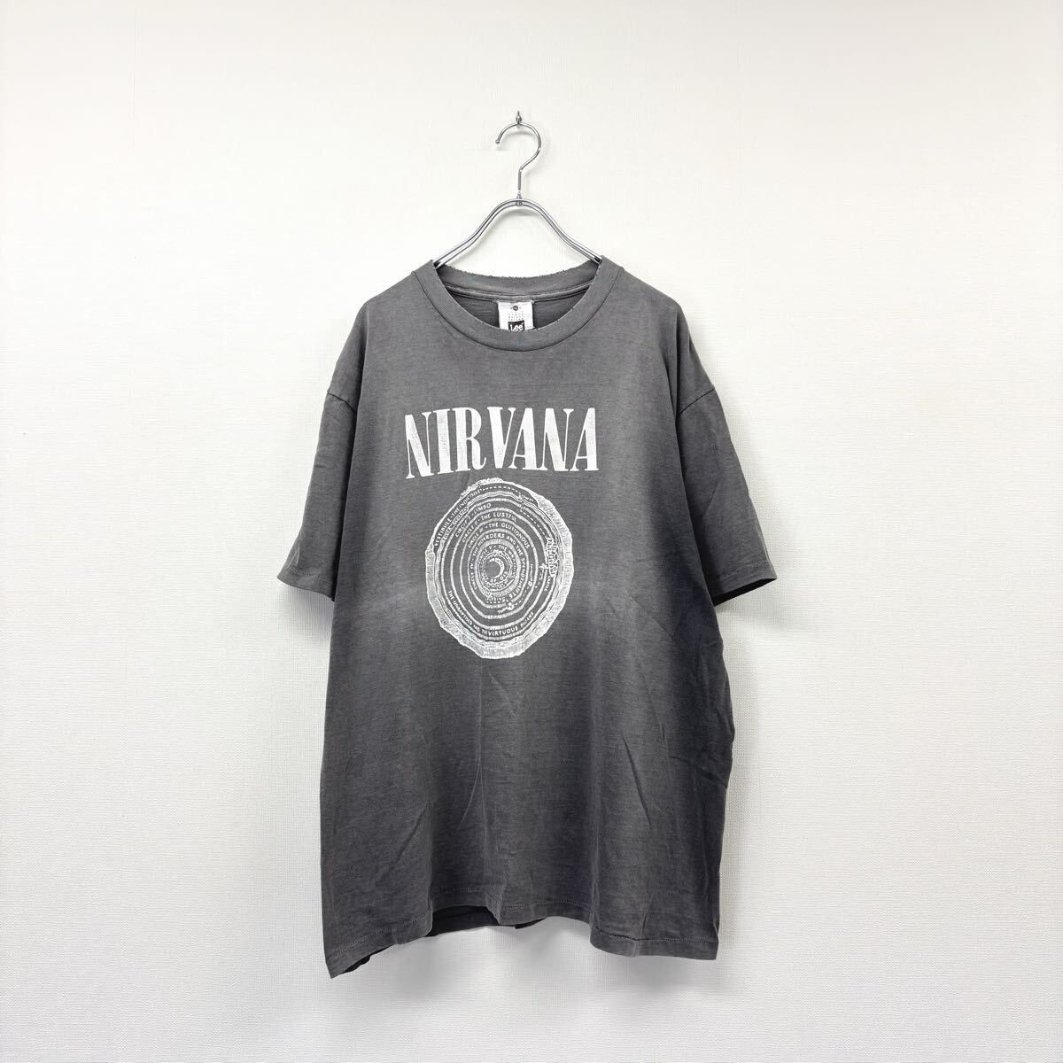 90s Vintage NIRVANA VESTIBULE ニルヴァーナ Kurt Cobain カートコバーン USA製 Lee ボディフェード Tシャツ サイズ XL 806-0440