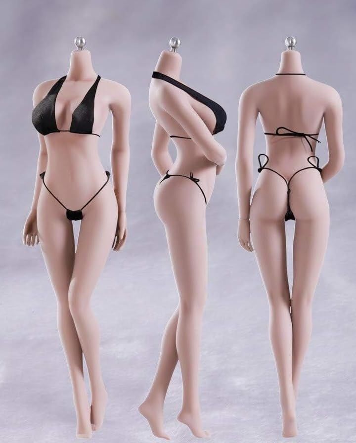 【新品】OBEST TBLeague 1/6 フィギュア 素体 超柔軟性シームレス 女性 シームレス 人形 ボディ 骨格 ペイント用リファレンスモデル（S07C ペールスキン バストサイズL） (S07C) 62abf7aa