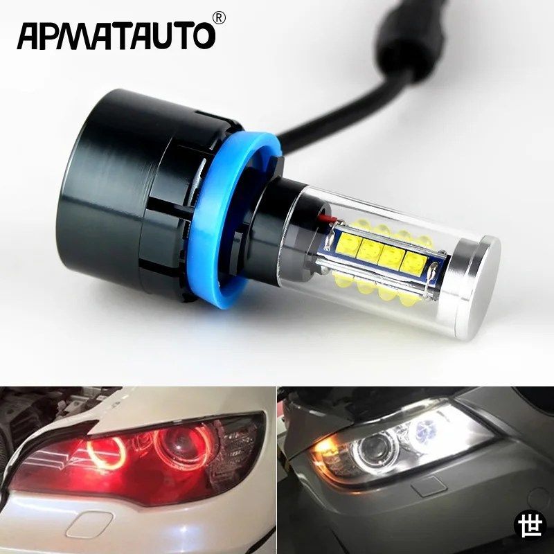 BMW E60 E61 E63 X5 E70 X6 E71 E90 E91 E92 E93 M3 E89 E82 E87 H8 LEDヘッドライト用 160W LEDエンジェルアイライト CANBUS ホワイトブル