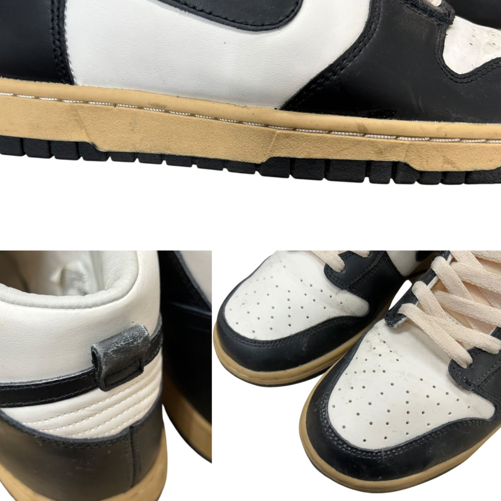 NIKE (ナイキ) WMNS Dunk HI Black and Sail ダンク ハイカット 