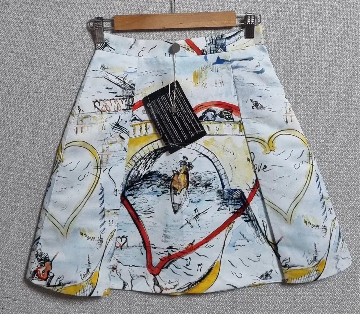 新品) S ) MSGM X YOOX パータン スカート