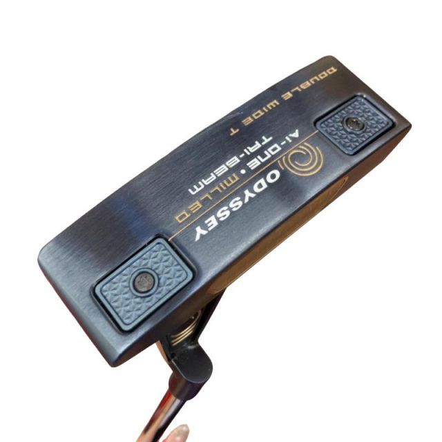 【中古】 オデッセイ Ai-ONE・MILLED TRI-BEAM DOUBLE WIDE T CH(カスタム) パター PT 純正特注シャフト (フレックスその他) メンズ 男性用 右利き 右用 Bランク ゴルフクラブ
