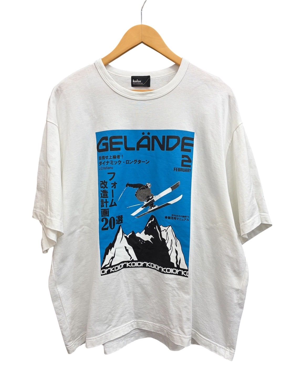 kolor カラー　グラフィックTシャツ
