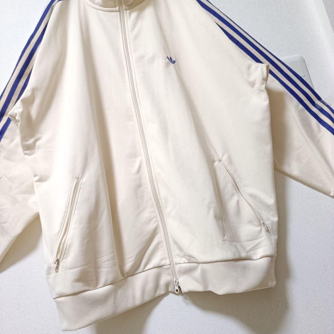 アディダストラックジャケット ベッケンバウアー ジャージ 白紫2XL