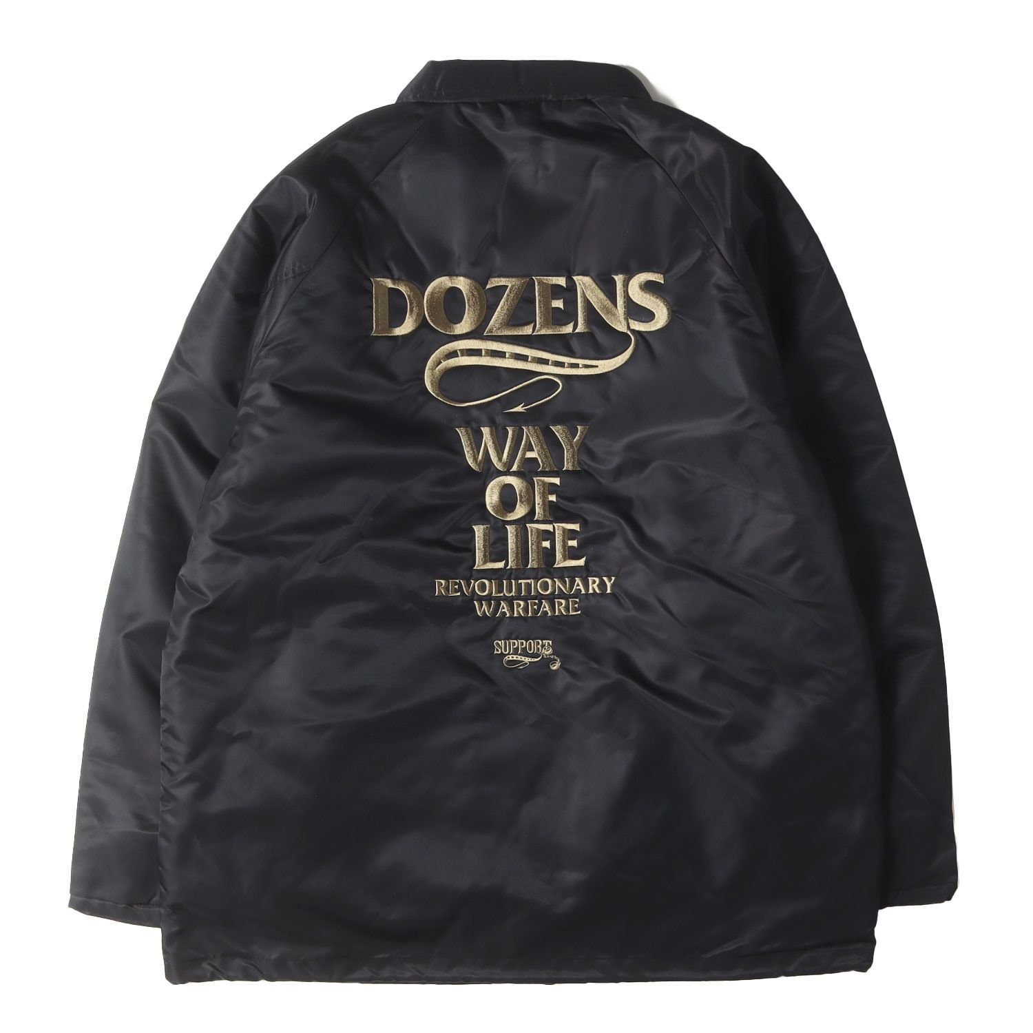 RATS ラッツ 24SS 初売り限定 WAY OF LIFEロゴ 裏ボア コーチジャケット(BOA COACH JKT) ブラックXL