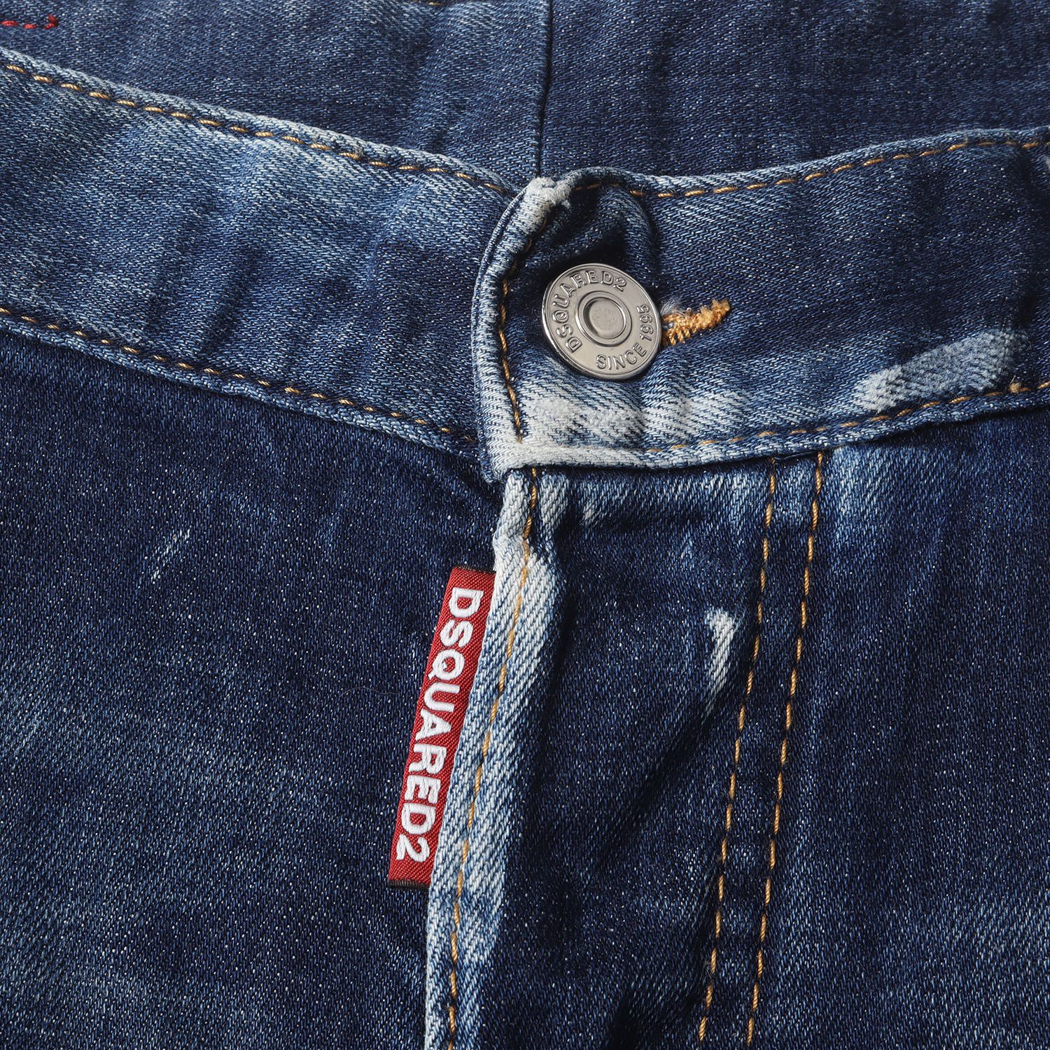 DSQUARED2 ディースクエアード ダメージリペア&ペンキ加工 スリム 