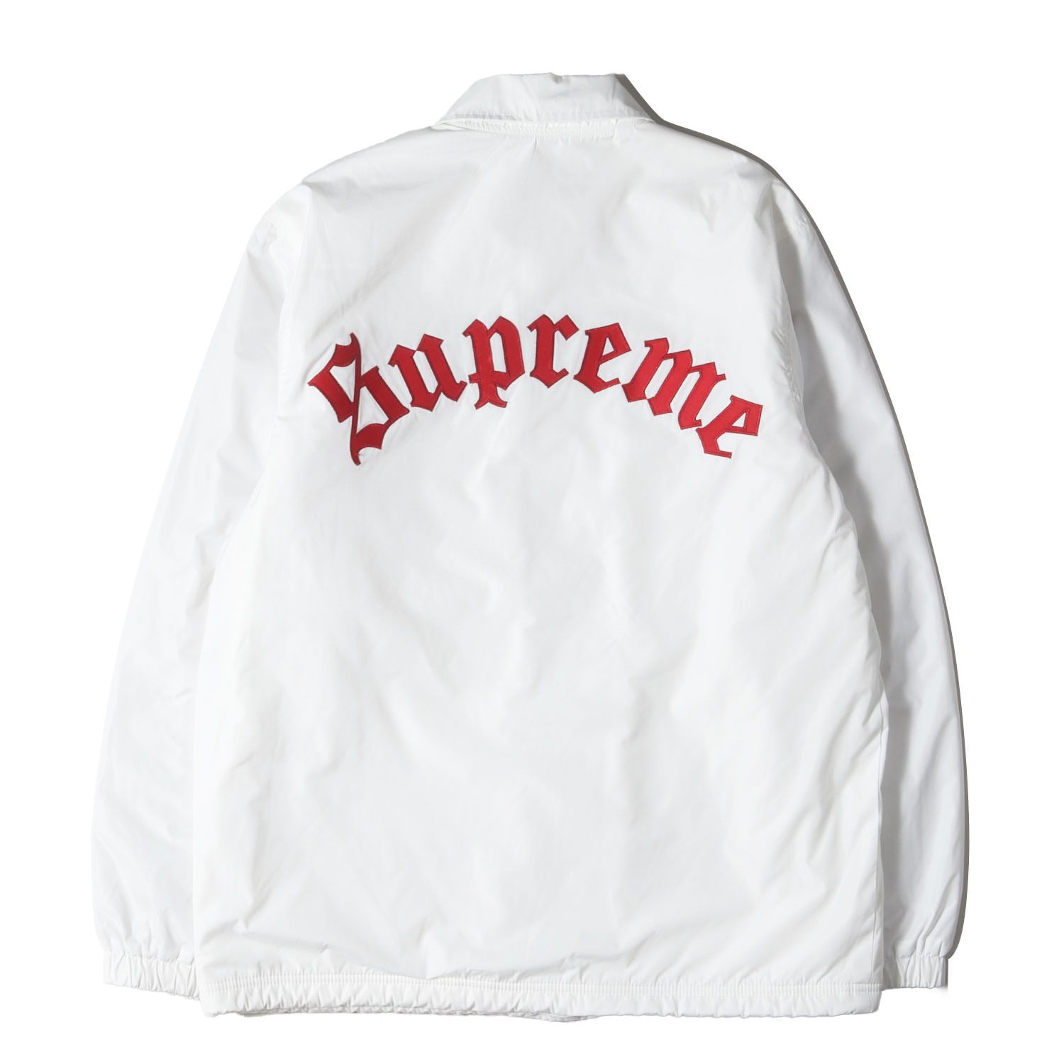 Supreme シュプリーム オールドイングリッシュロゴ 裏ボア コーチジャケット(Old English Coaches Jacket) ホワイトM