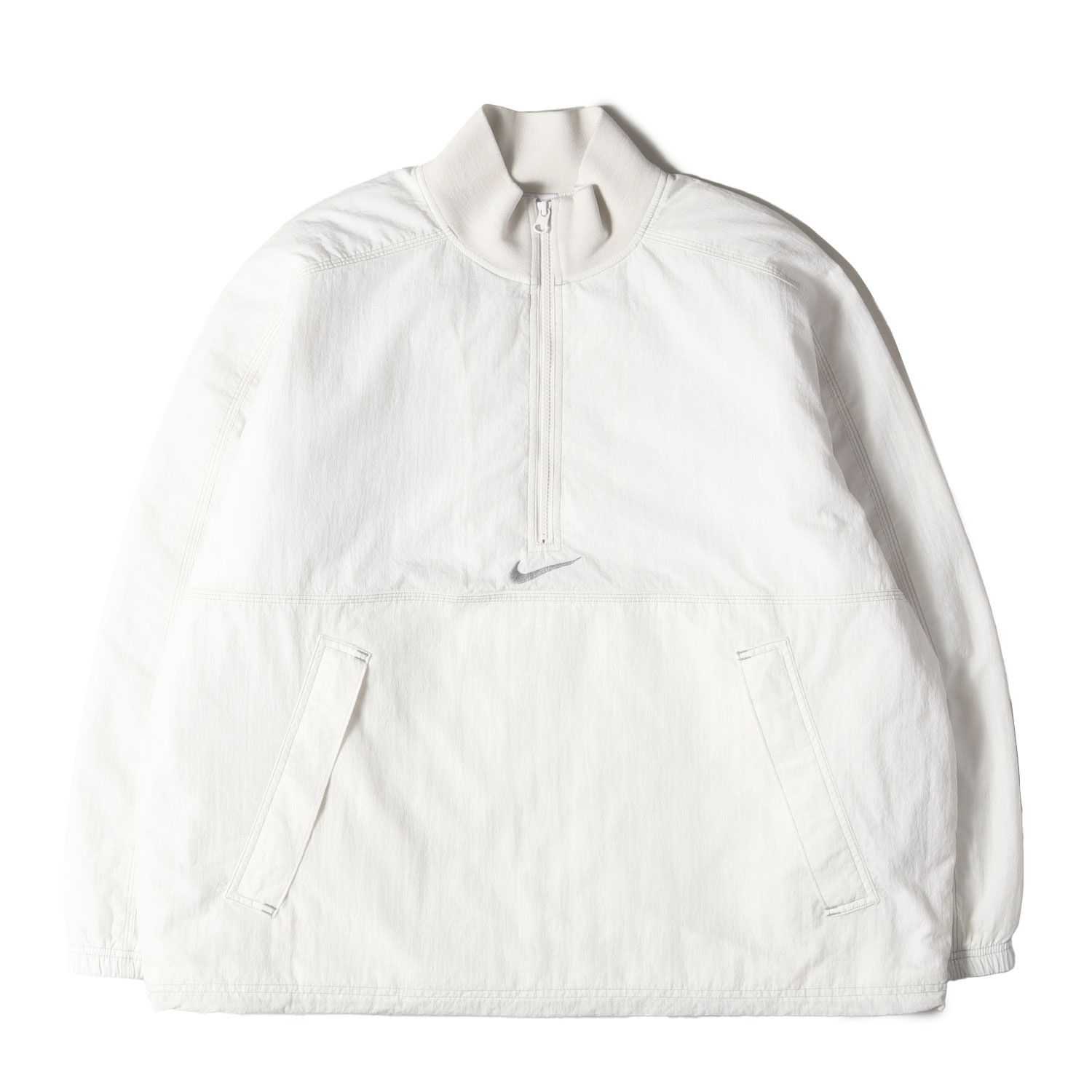 Supreme シュプリーム 10867 24SS ×NIKE ハーフジップ プルオーバー ジャケット(Ripstop Pullover) ホワイトL