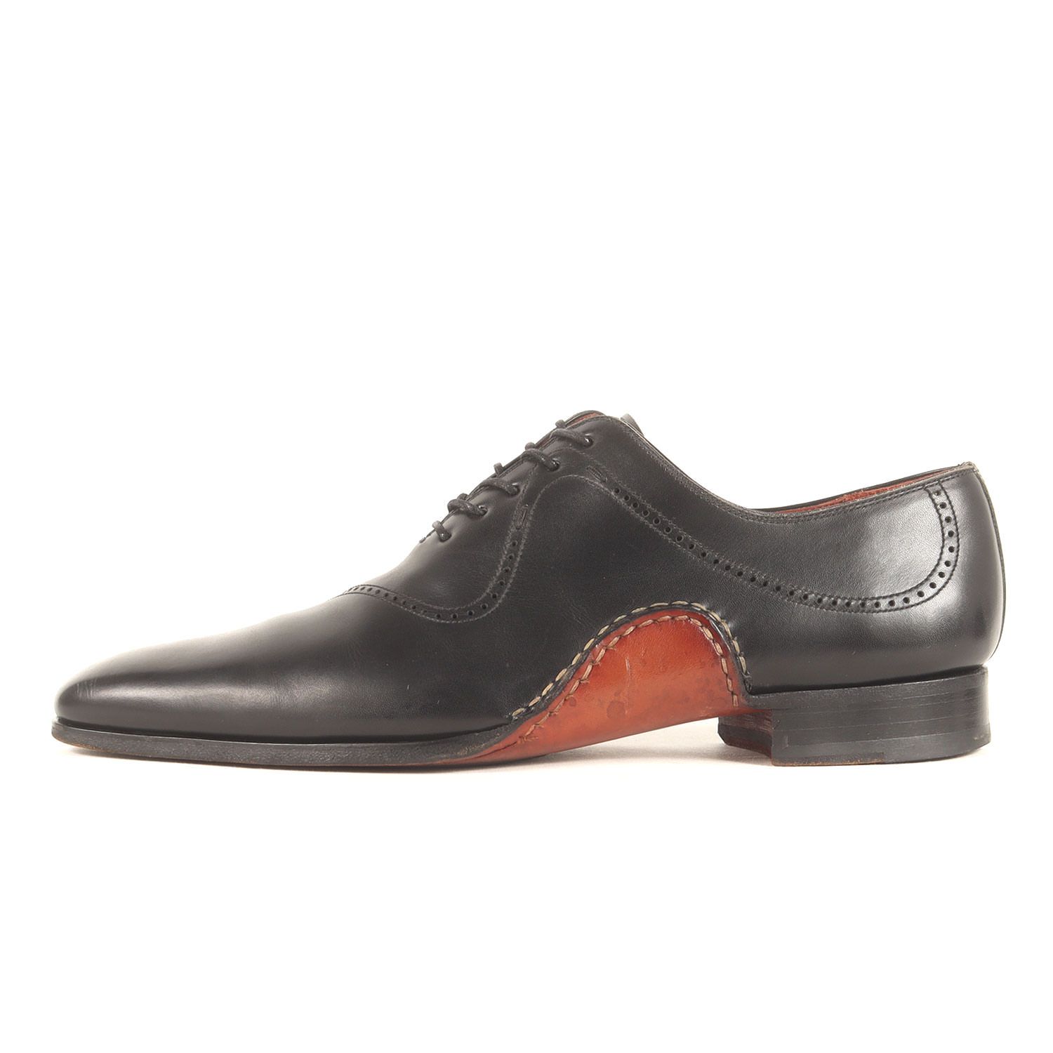 Magnanni マグナーニ オパンカ ウイングチップ オックスフォード ドレスシューズ (18907) ブラック41(26cm相当)