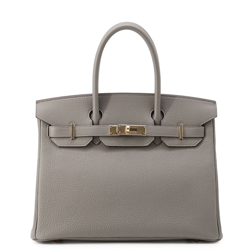 エルメス バーキン30 グリメイヤー/シャンパンゴールド金具 トゴ K刻印 HERMES Birkin ハンドバッグ