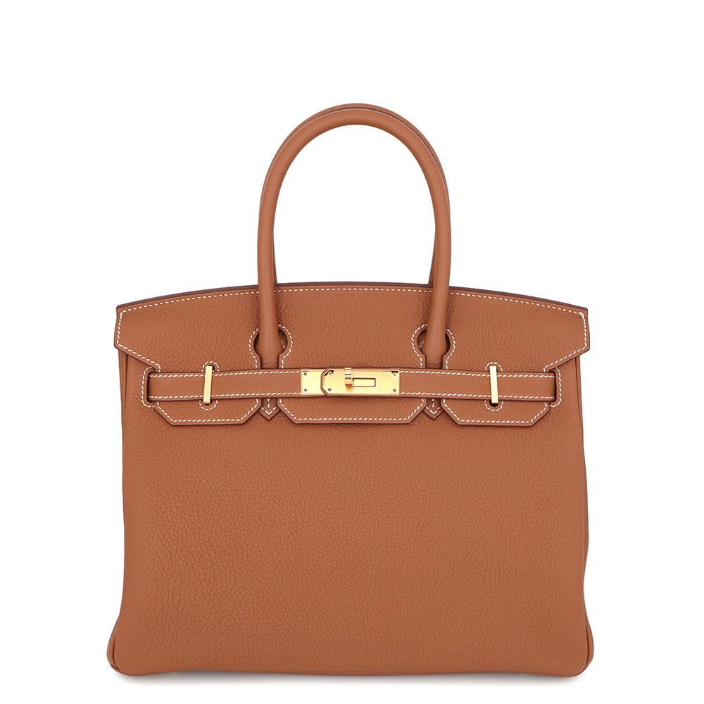 エルメス バーキン30 ゴールド/ゴールド金具 トゴ K刻印 HERMES Birkin ハンドバッグ