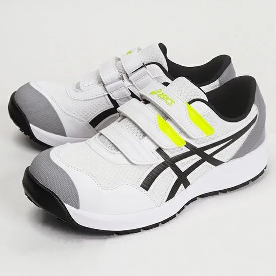 アシックス　CP215　ウィンジョブ　100　ホワイト×ブラック