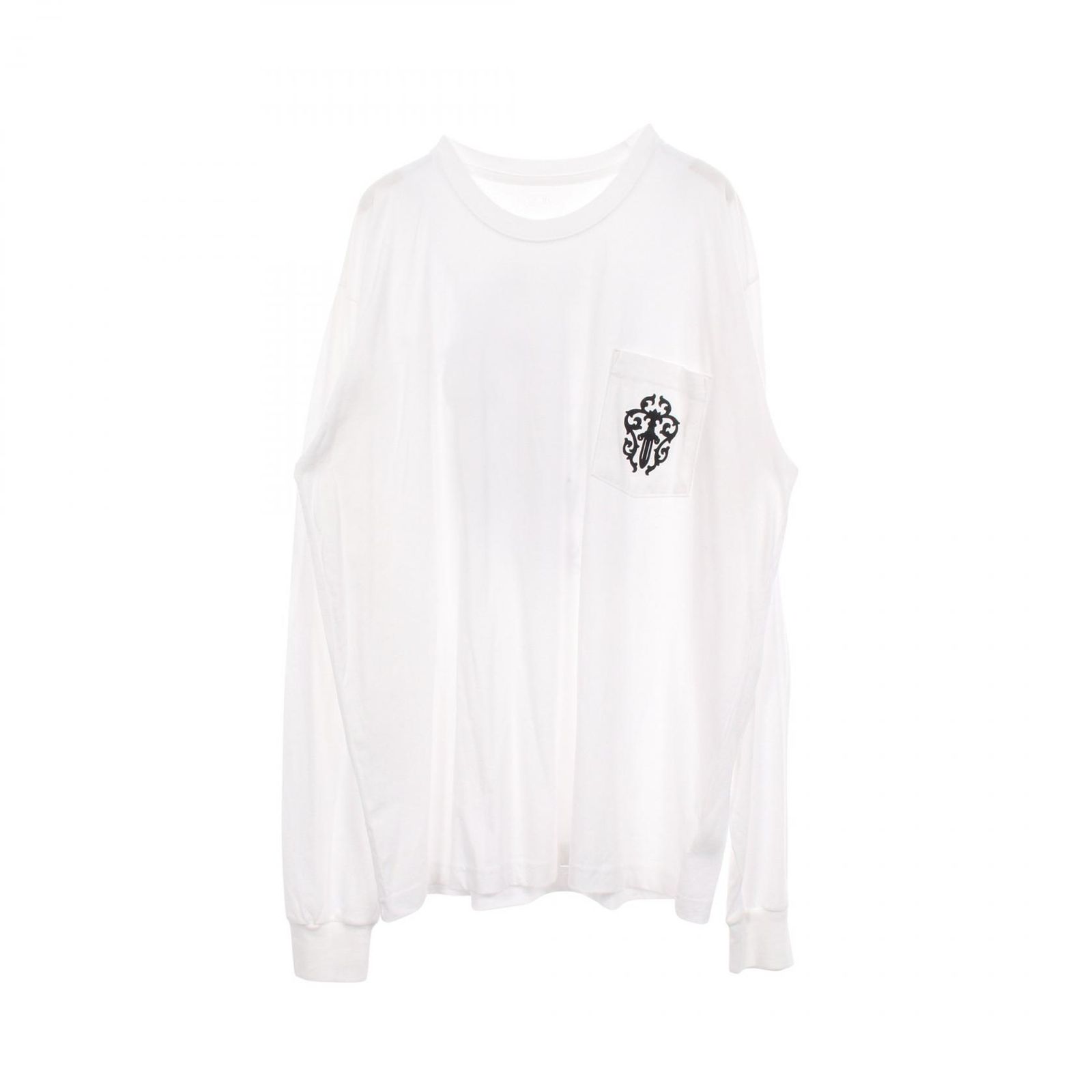 CHROME HEARTS クロムハーツ ハーフダガー バックプリント 長袖Tシャツ