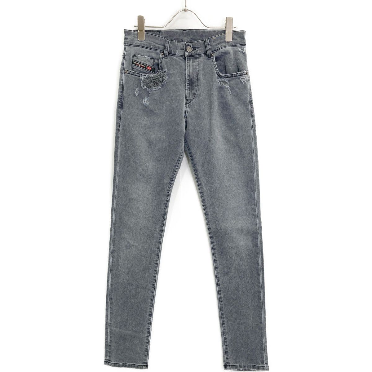 DIESEL ディーゼル グレー D-STRUKT-Z-NE スキニーデニムパンツ 26