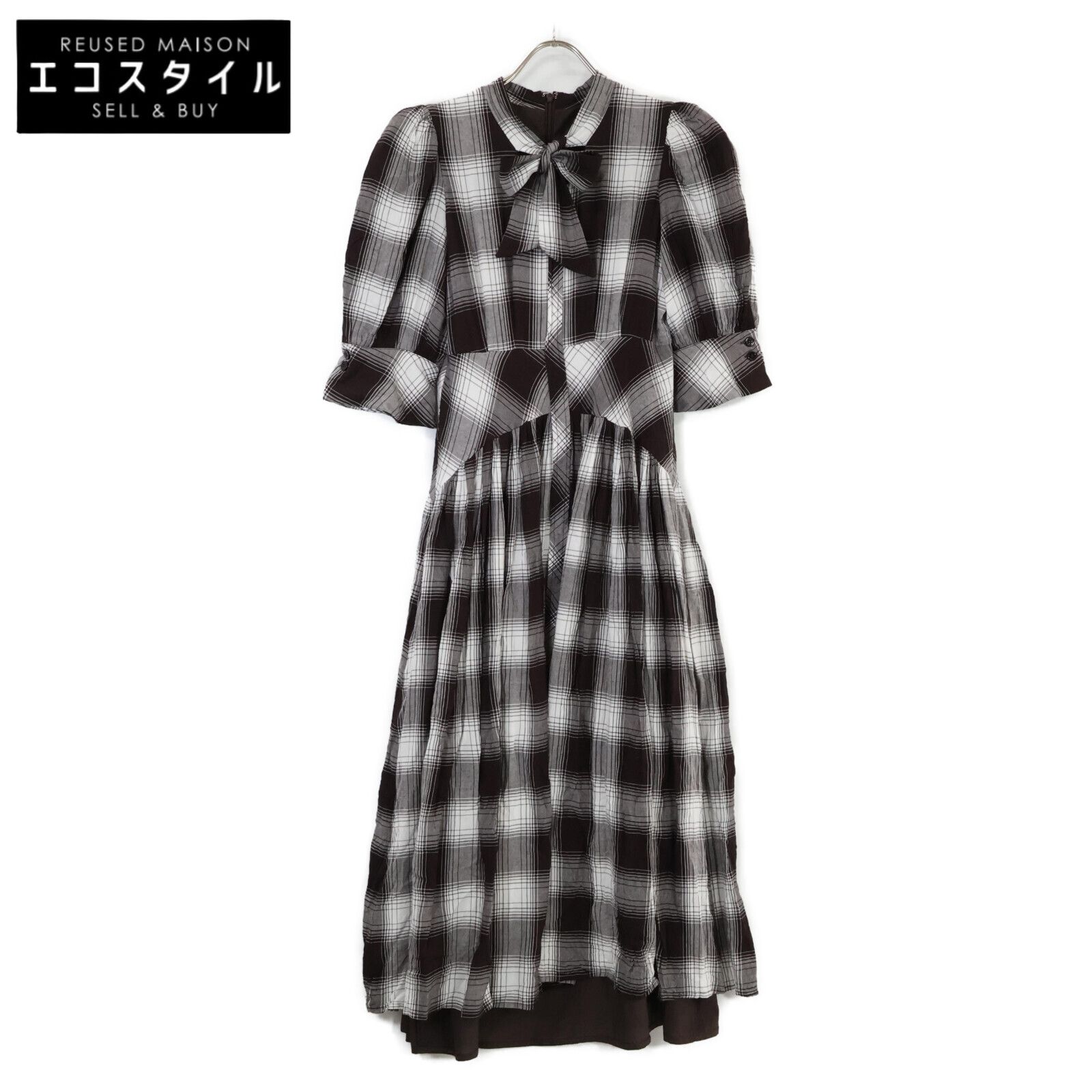 her lip to　ハーリップトゥ　1243305079 Chelsea Checked Tie Dress　1